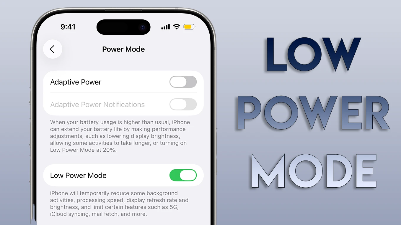 استفاده از Low Power Mode