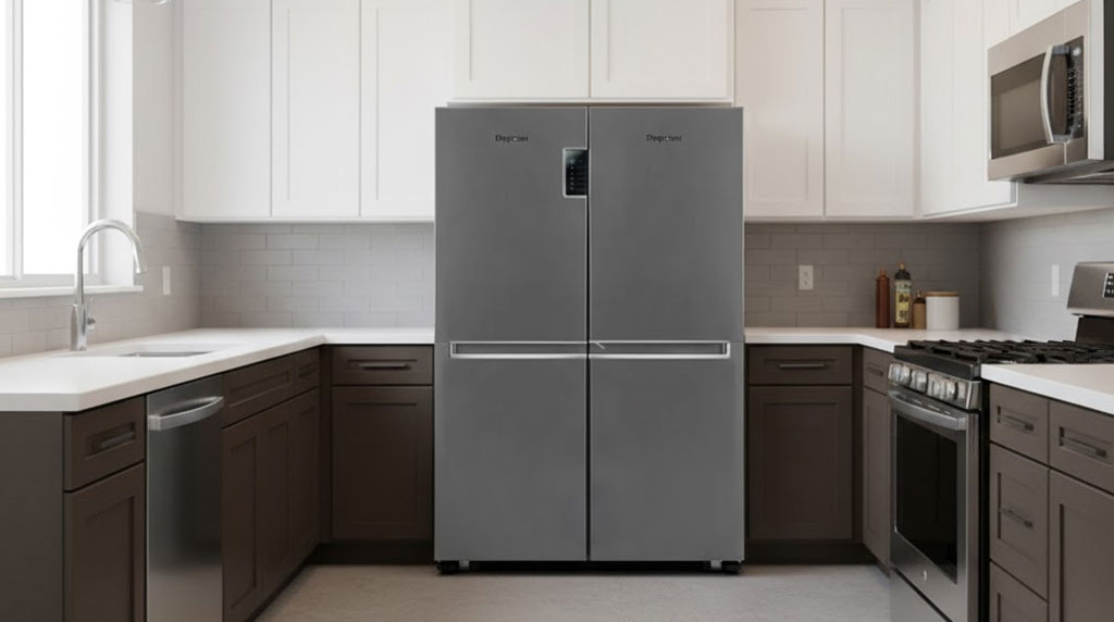 یخچال فریزر دوقلو دیپوینت MasterPro-NRD15 استیل 2 یخچال فریزر دوقلو دیپوینت MasterPro-NRD15 استیل