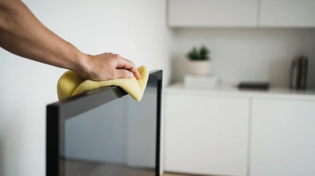 تمیز کردن پنل تلویزیون