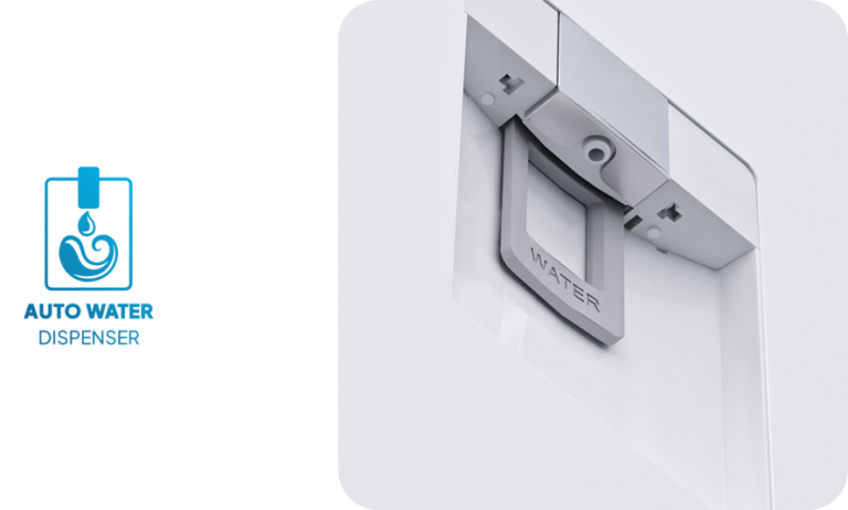 یخچال و فریرز دوقلو کلور سری گلوری سفید چرمی (عرض ۲*۶۰) 1 طراحی جدید آب سرد کن