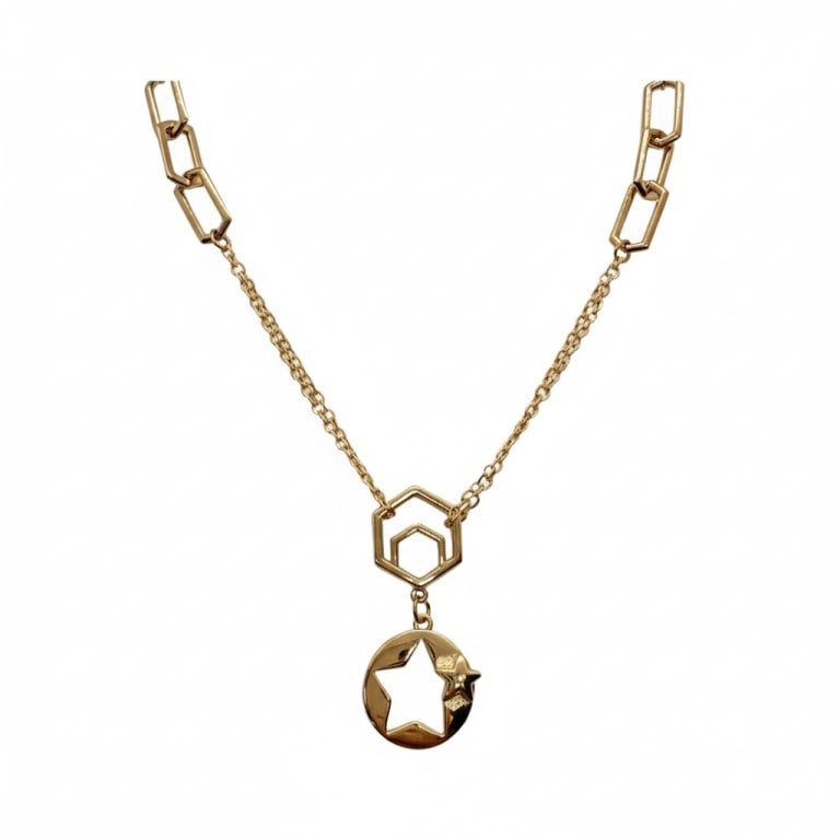 گردنبند طلا مینیمال سری فشن طرح هستی