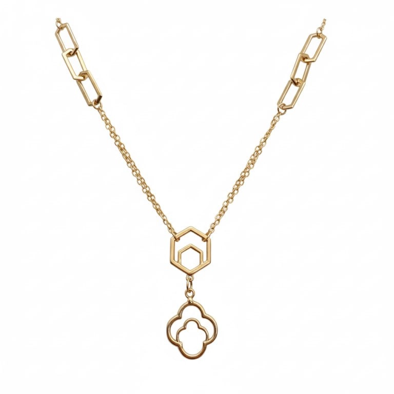 گردنبند طلا مینیمال سری فشن طرح شیدا