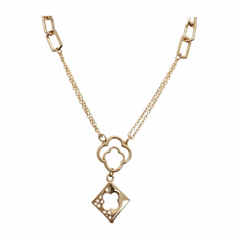 گردنبند طلا مینیمال سری فشن طرح آرزو