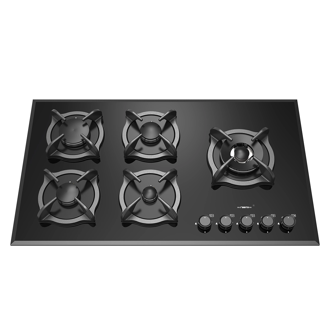 اجاق گاز شیشه ای توکار رابیتس RG-546H طرح دیفندی