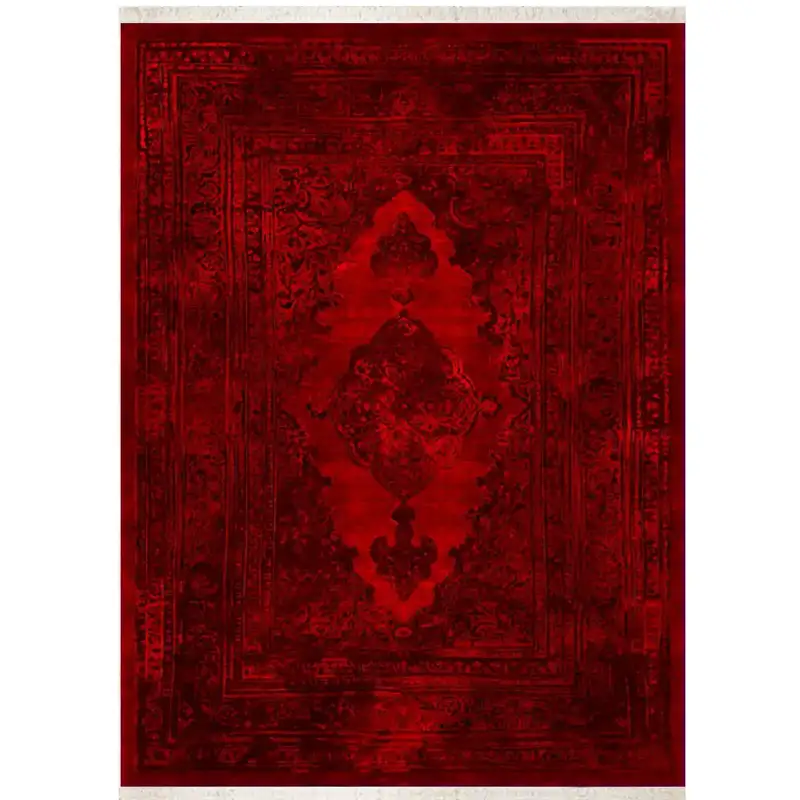 فرش ابریشم نما ماشینی ۱۲۰۰ شانه کد T1076