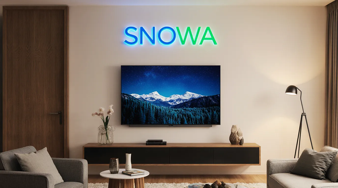 تصویری از تلویزیونی از برند اسنوا