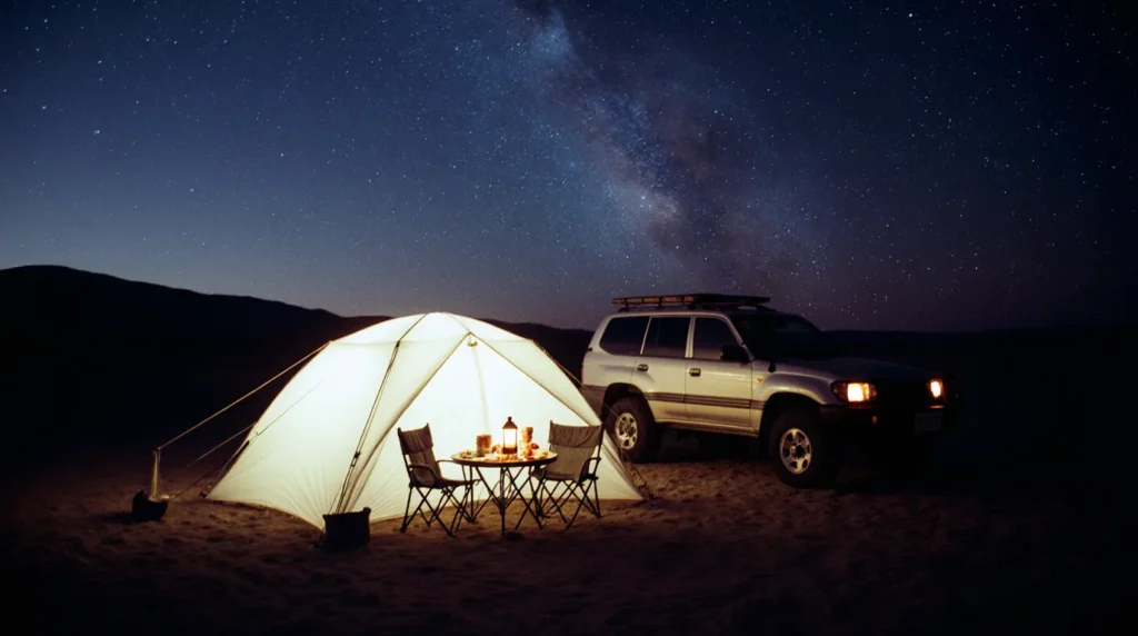 چراغ قوه و نور شب؛