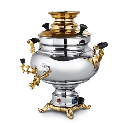 سماور برقی عالی نسب Sarina نفیس طلایی ظرفیت 5.5 لیتر