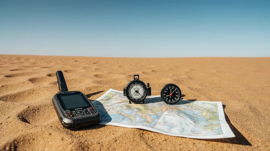 لوازم جهت‌یابی و امنیت سفر؛ گم نشدن در دل کویر