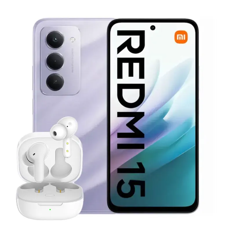 گوشی موبایل شیائومی Redmi 15 4G ظرفیت 256 گیگابایت رم 8 گیگابایت - به همراه هندزفری QCY T13