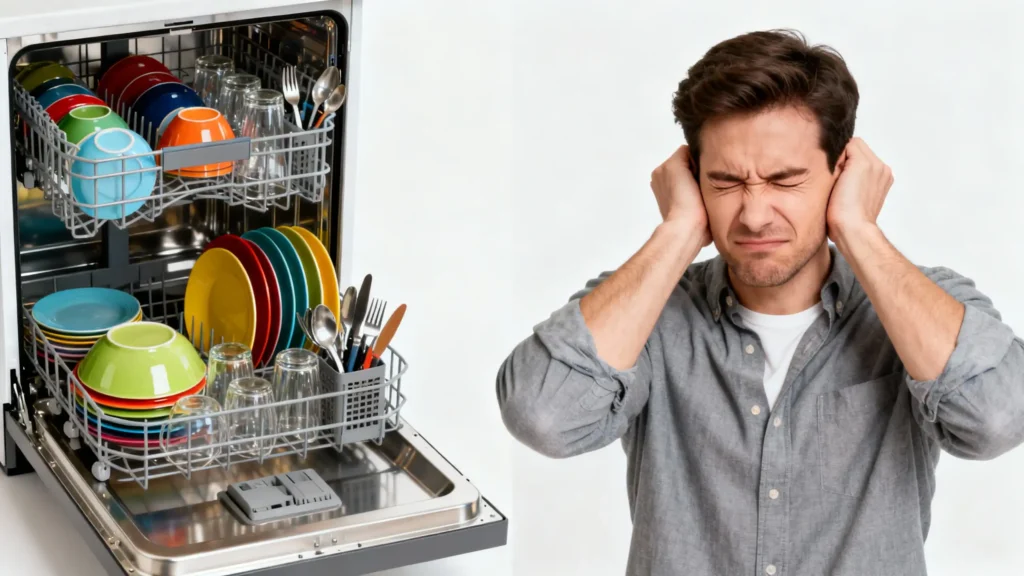 علت سروصدای ماشین ظرفشویی
