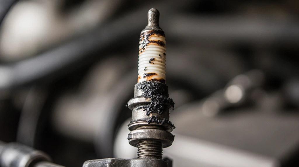 علائم سوختن شمع موتورسیکلت