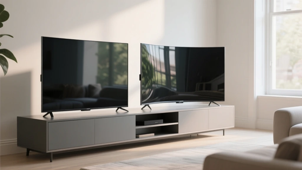 تفاوت تلویزیون تخت و منحنی