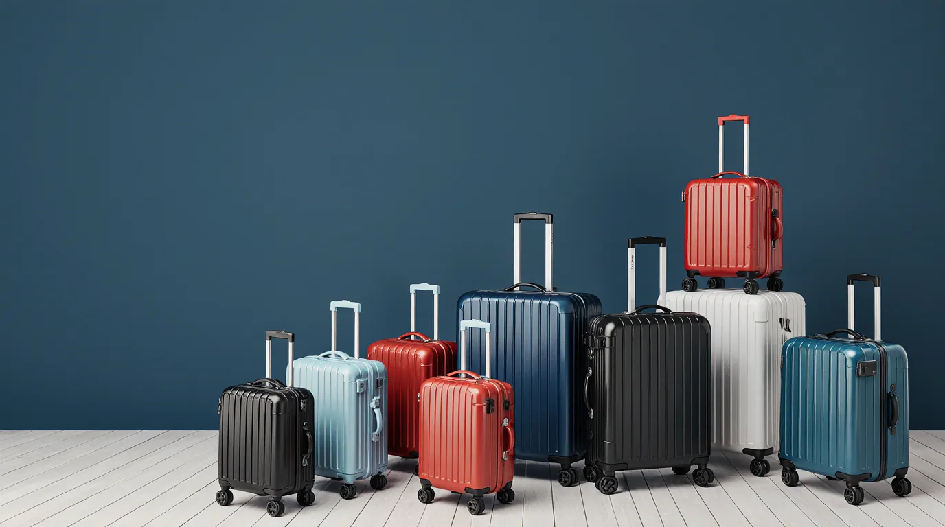 انواع چمدان بر اساس اندازه
