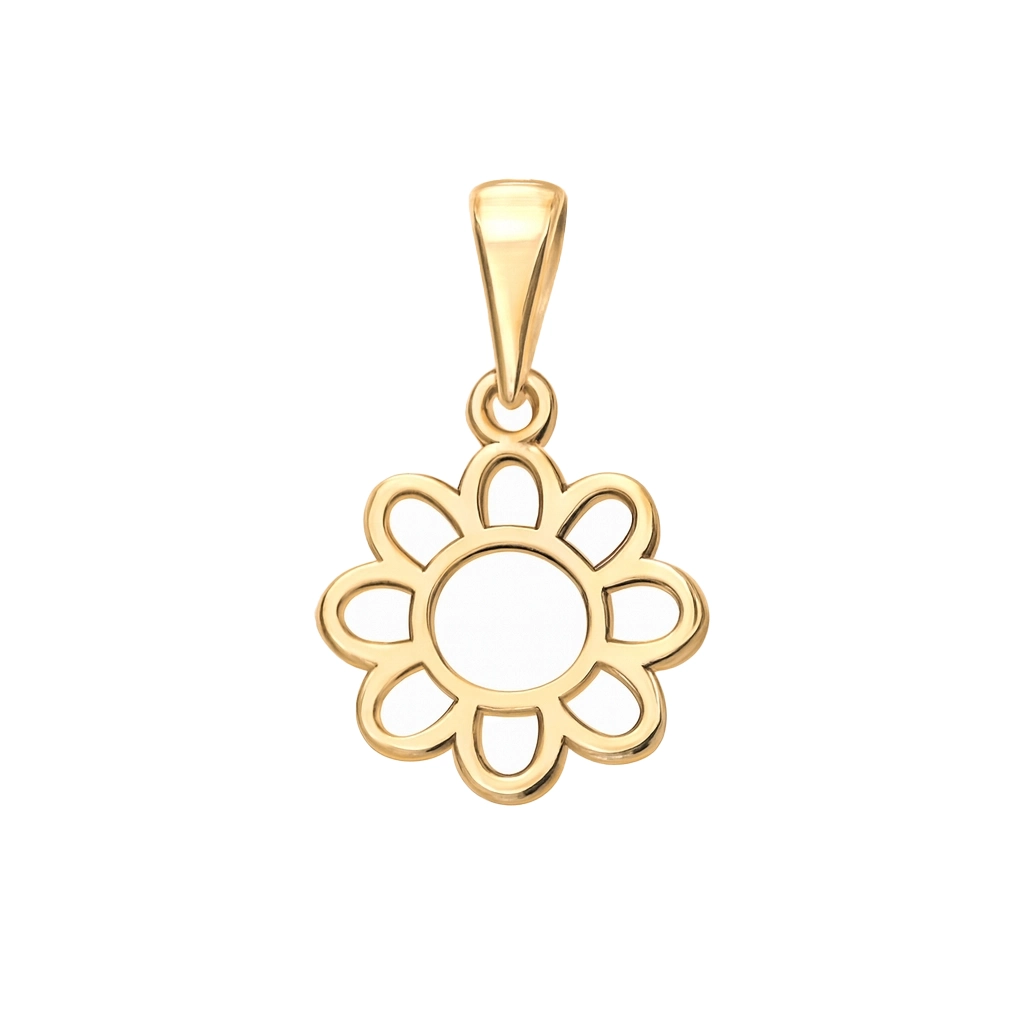 پلاک گردنی طلا مینیمالیست طرح خورشید تابان