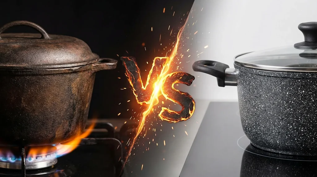 تفاوت قابلمه چدن و گرانیت