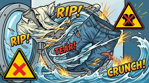 علت پاره شدن لباس در ماشین لباسشویی