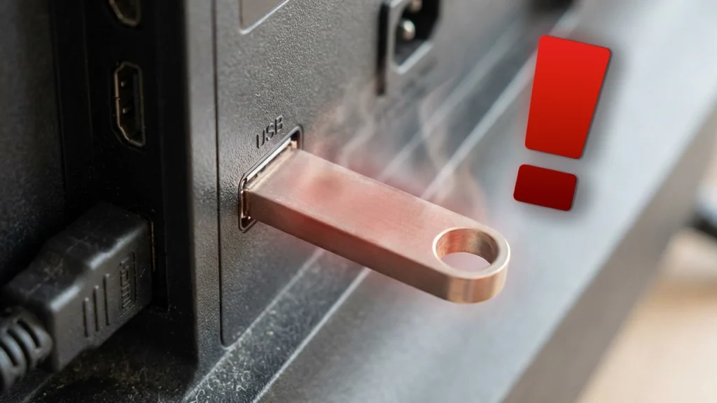 علت داغ شدن فلش در تلویزیون