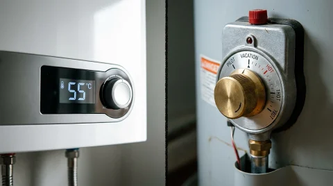 تنظیم درجه آبگرمکن دیواری