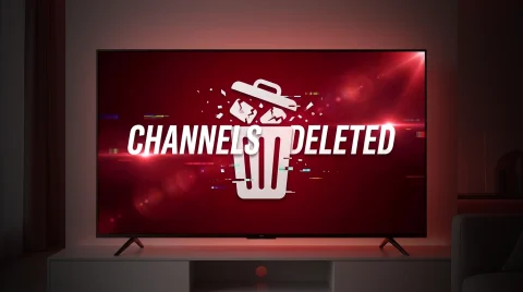 پاک شدن کانال‌های تلویزیون