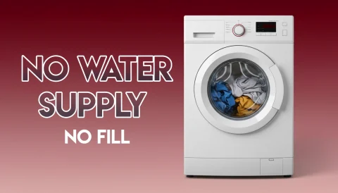 آبگیری نکردن ماشین لباسشویی