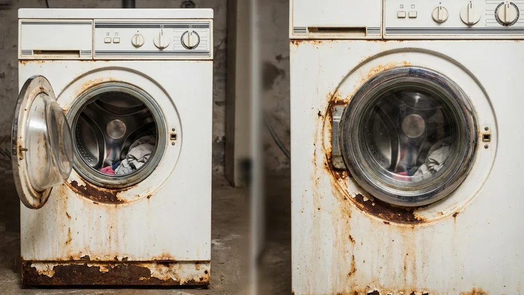 رفع زنگ زدگی ماشین لباسشویی