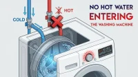 علت وارد نشدن آب گرم به لباسشویی