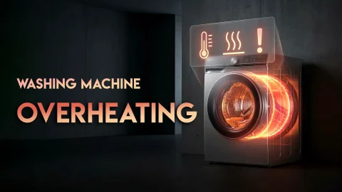 دلایل داغ شدن ماشین لباسشویی