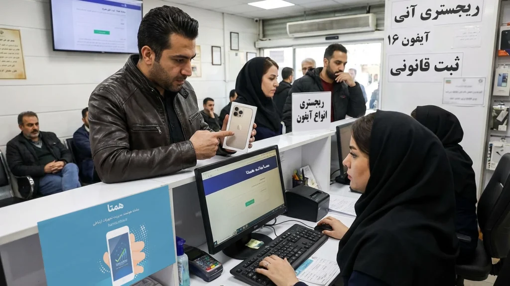 تعرفه رجیستری آیفون 16