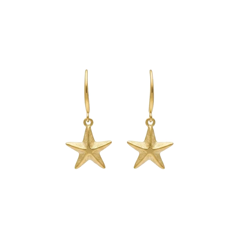 گوشواره طلا سری مینیمال طرح ستاره دریایی