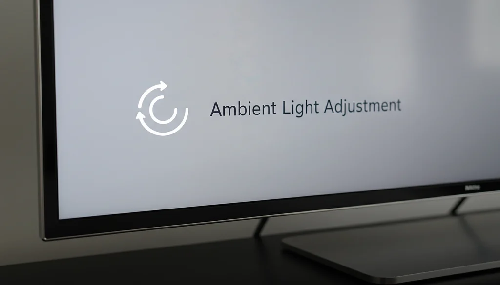 تنظیمات تلویزیون و حساسیت پنل به نور محیط 