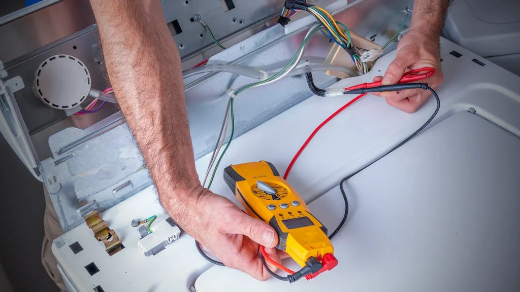 مشکل در سیم‌ کشی ماشین لباسشویی