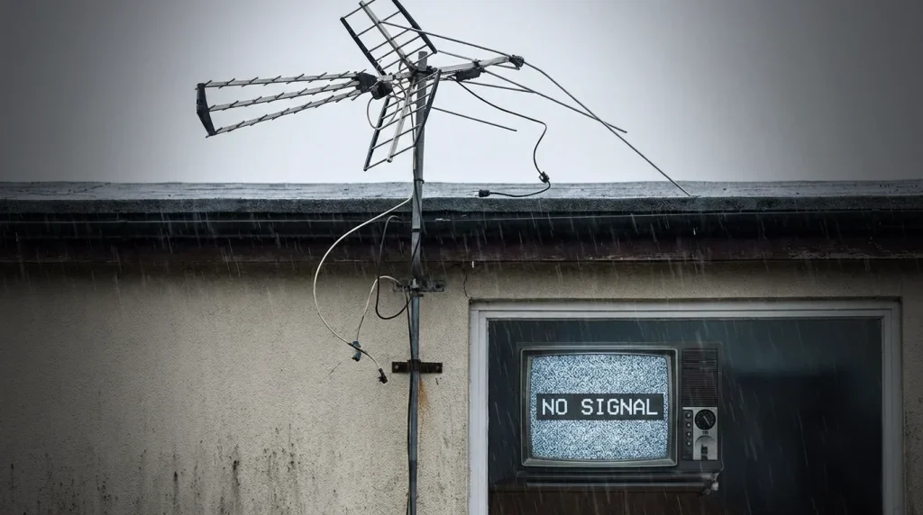 خرابی یا تنظیم نبودن آنتن تلویزیون