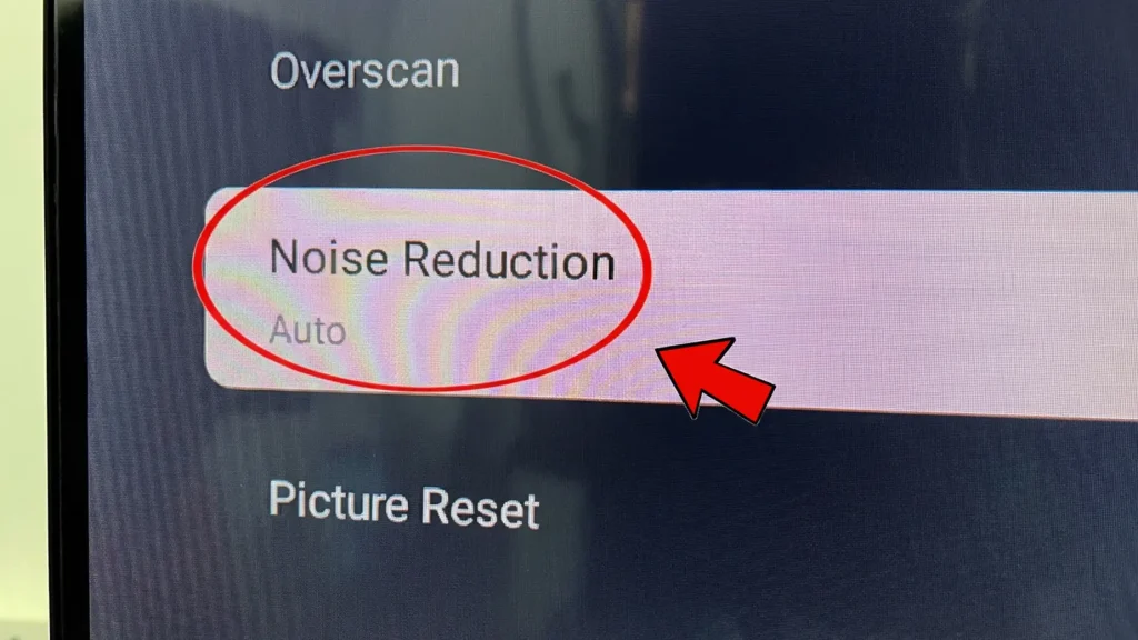 تنظیمات اشتباه تصویر (Motion Interpolation / Noise Reduction)