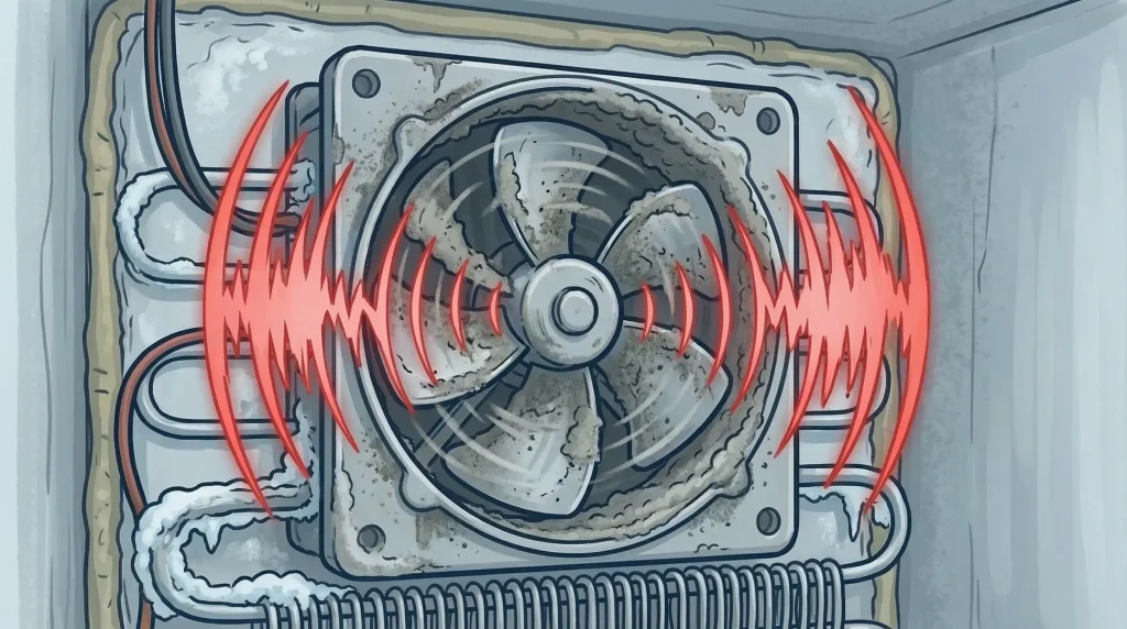 مشکل یا آلودگی فن داخلی یخچال