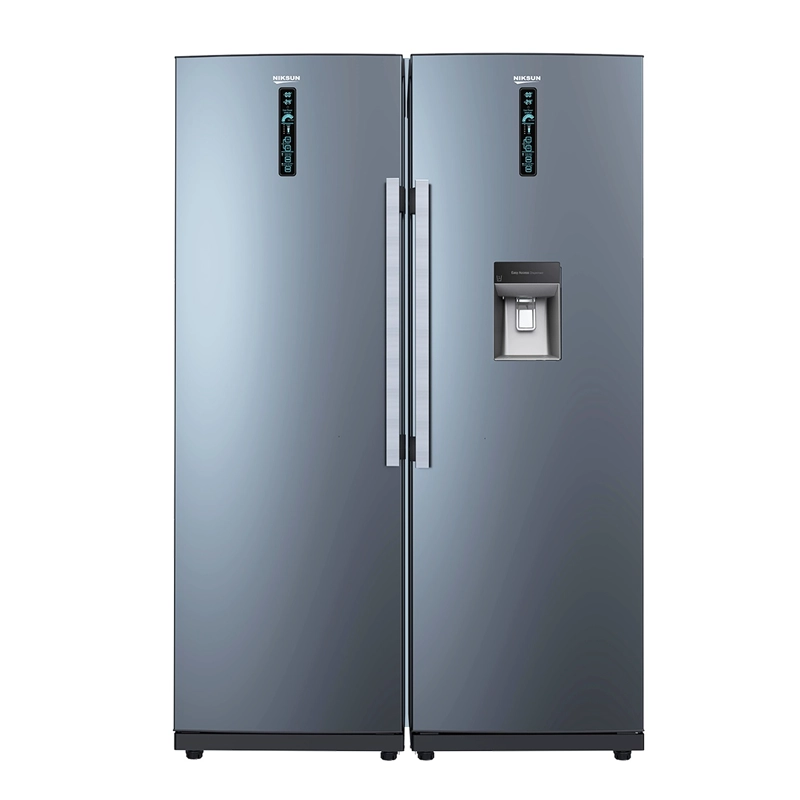 یخچال فریزر دو قلو نیکسان استیل (NR/NF6020DN-ICE)592 اینورتر یخساز اتومات