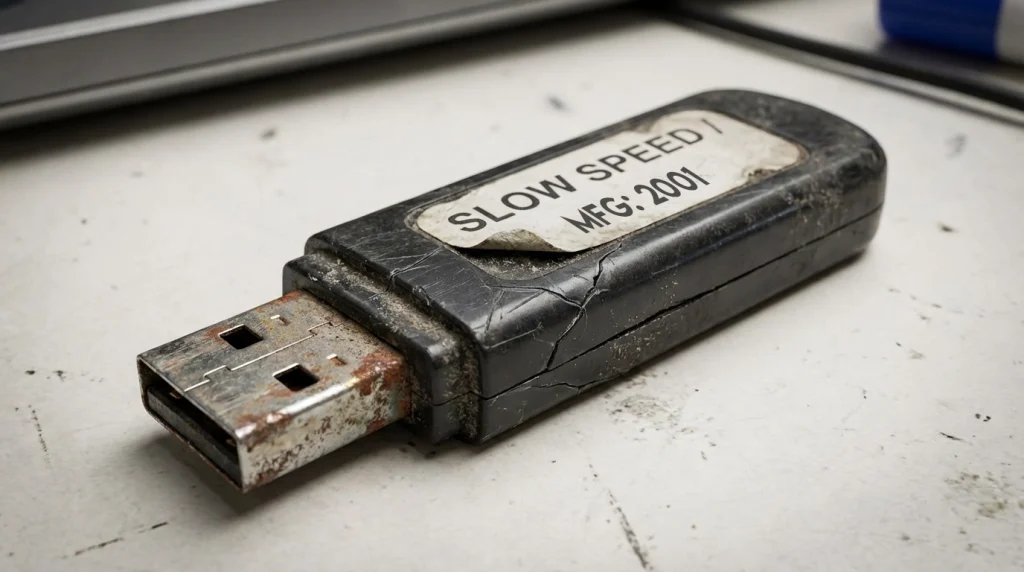 نامناسب بودن سرعت یا کیفیت فلش مموری