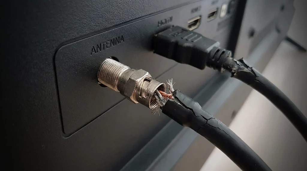 خرابی سختافزاری تیونر یا کابلها