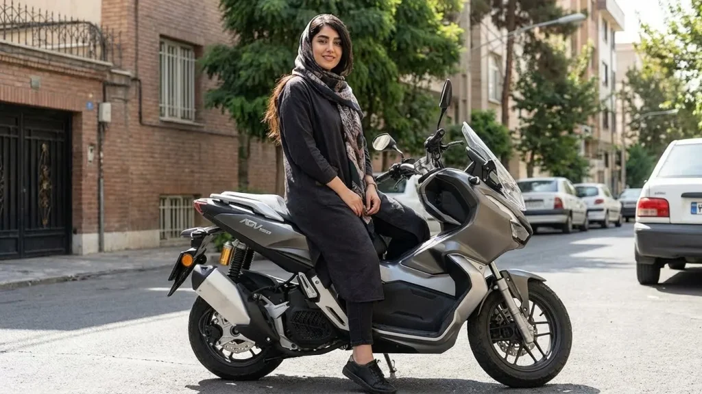 موتور دخترانه : موتور سیکلت بنزینی طرح کویر مدل AGV 150