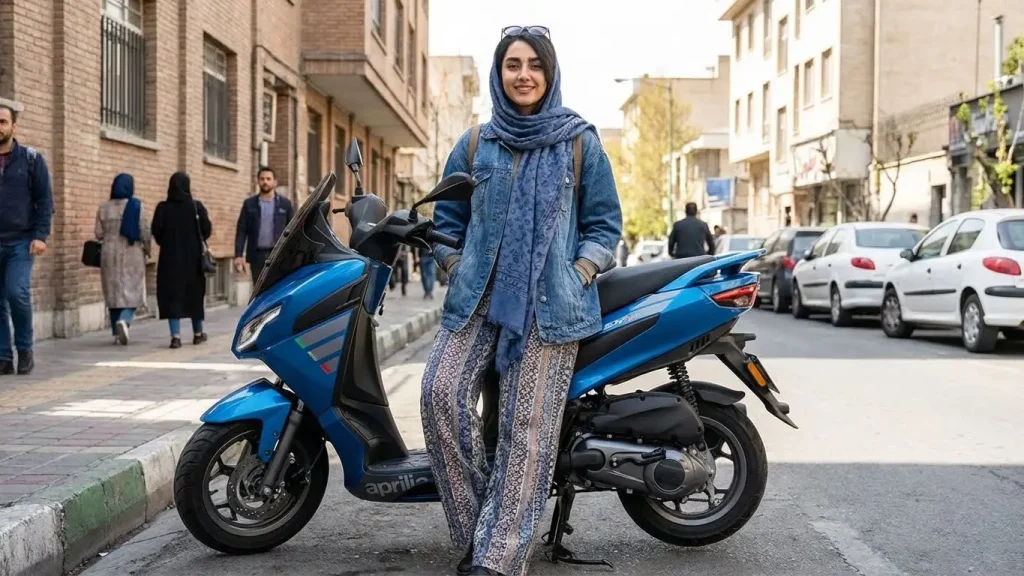 موتور مناسب بانوان: موتور سیکلت بنزینی طرح آپریلیا مدل STR 160