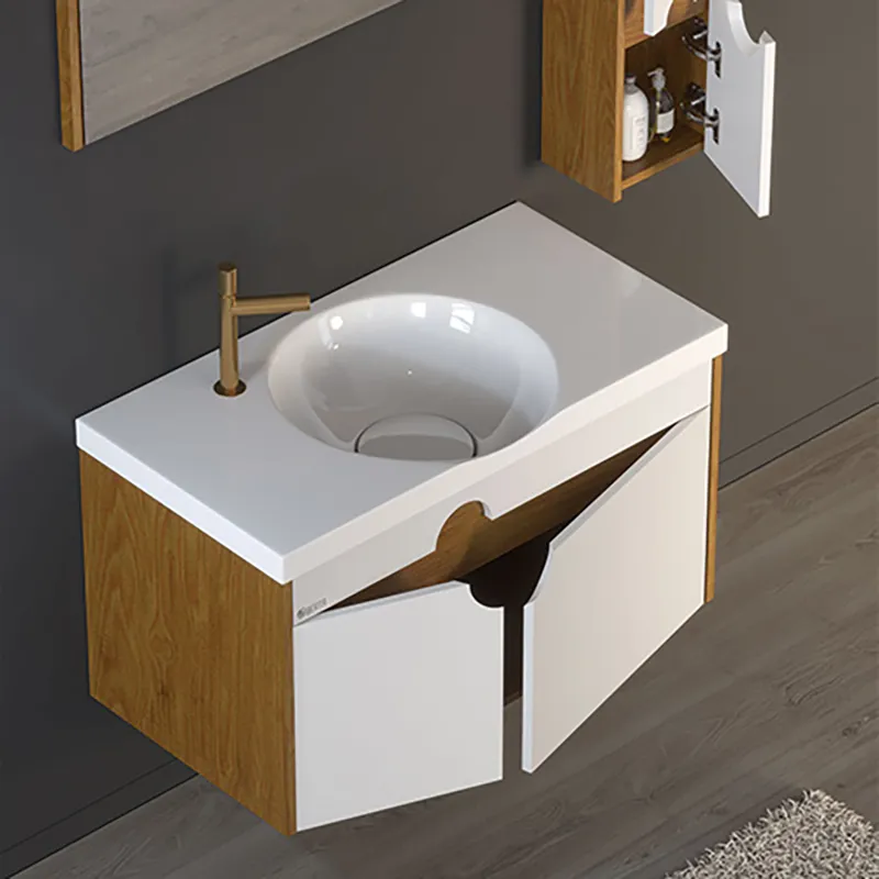 کابینت روشویی چوب و پی وی سی مدل D-8009