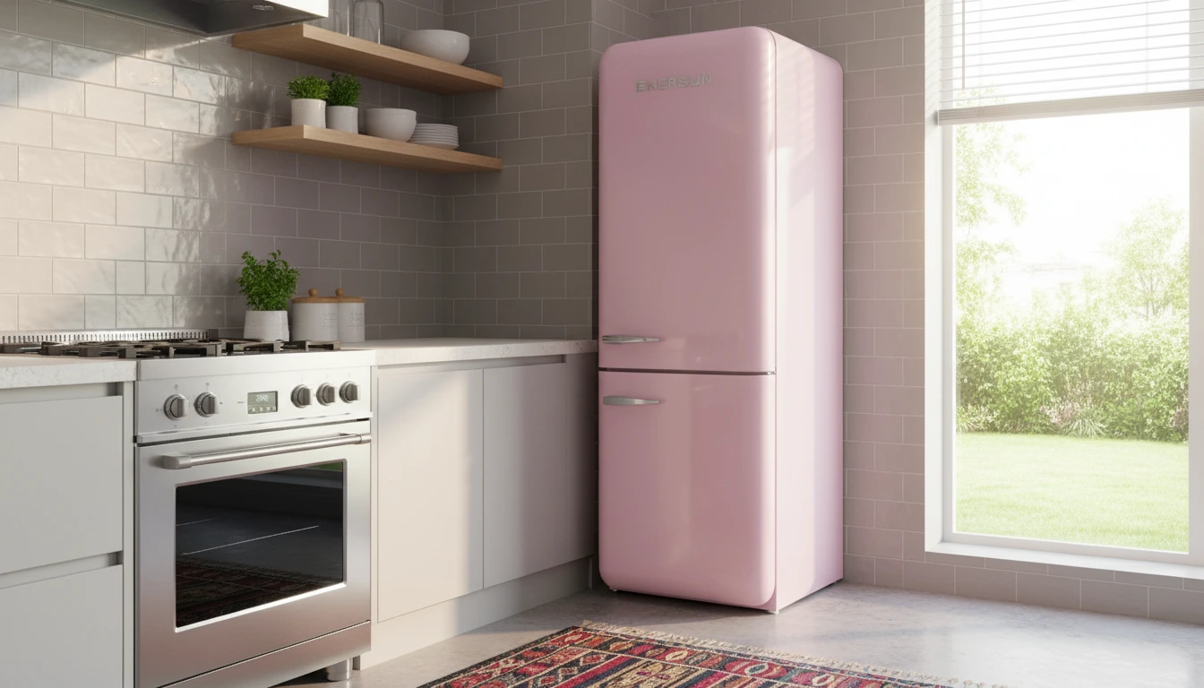 یخچال فریزر امرسان صورتی 46 سامی کلاسیک