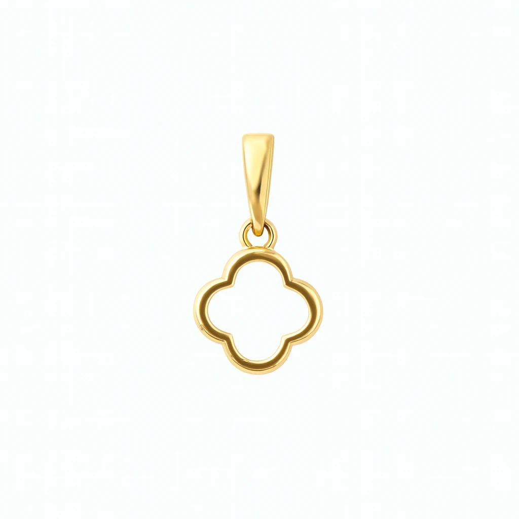 پلاک گردنی طلا مینیمالیست طرح ونکلیف تو خالی