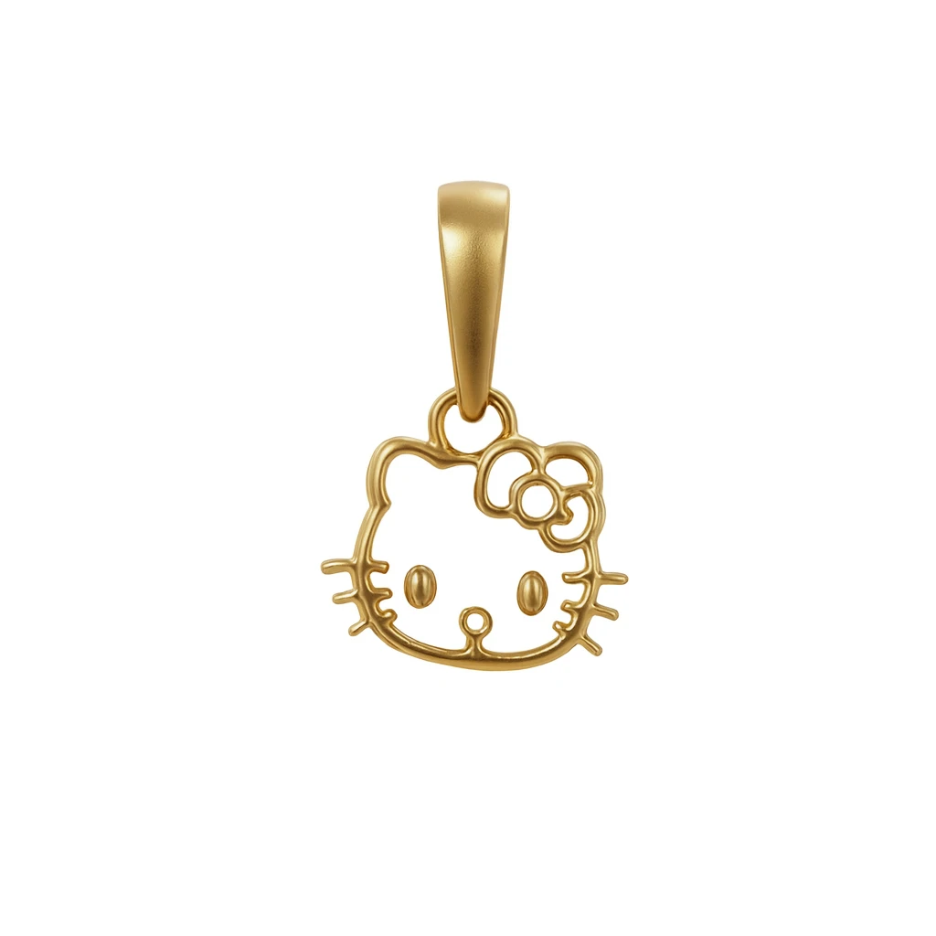 پلاک گردنی طلا مینیمالیست طرح کیتی