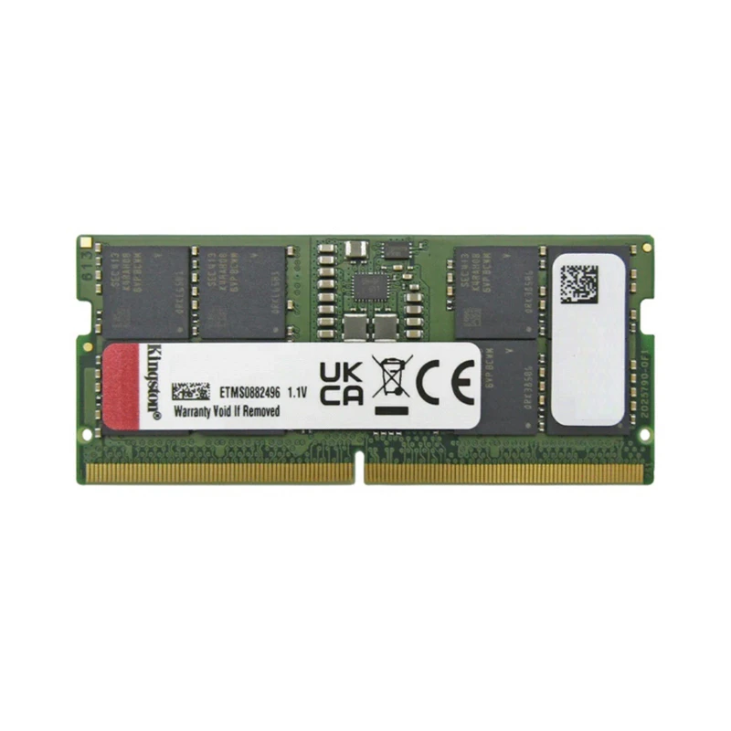 رم لپ تاپ DDR5 تک کاناله 5600 مگاهرتز CL46 کینگستون مدل KVR ظرفیت 32 گیگابایت