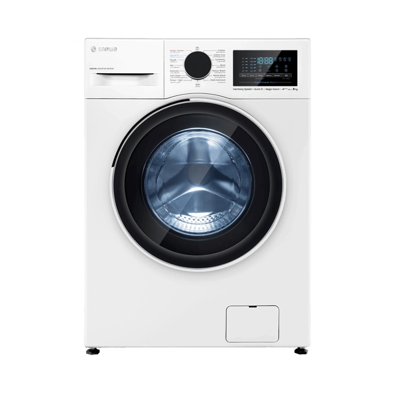ماشین لباسشویی اسنوا SWM-84W30 ظرفیت 8 کیلوگرم سفید