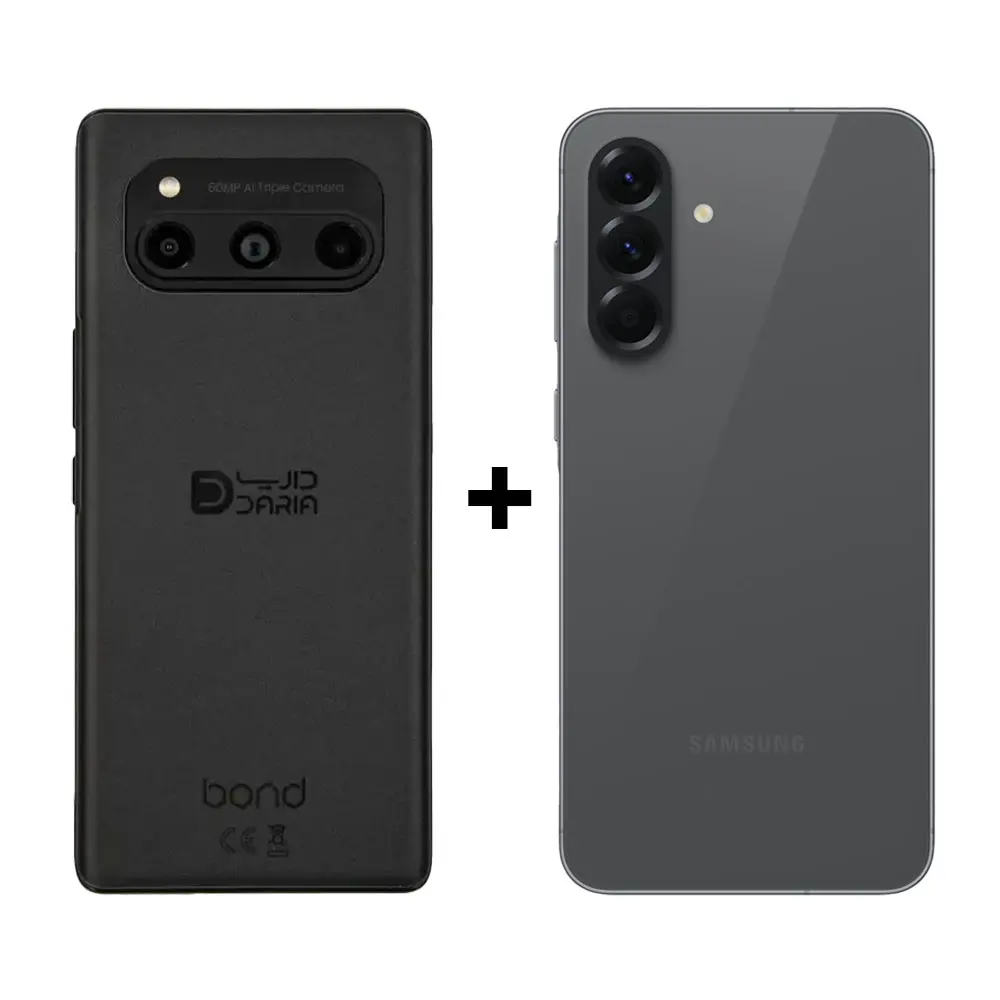 پکیج الماس - سامسونگ A56 مشکی ظرفیت 256 گیگابایت رم 8 + داریا Bond مشکی ظرفیت 256 گیگابایت رم 8