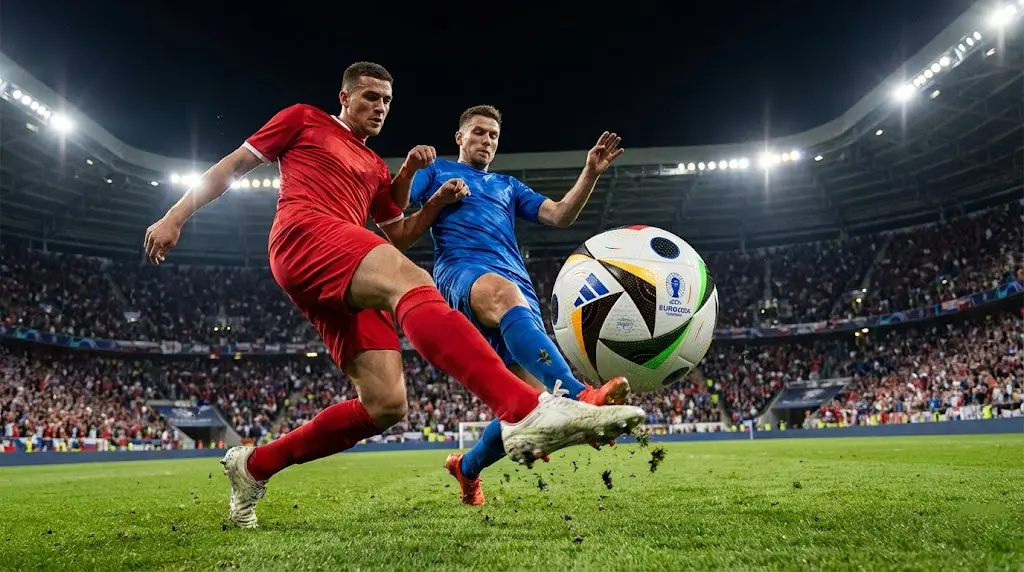 توپ فوتبال آدیداس یورو 2024 سایز 5 رویه دوختی