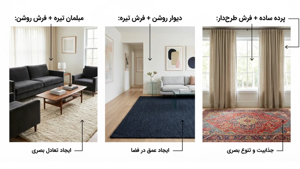 کنتراست رنگی ایجاد کنید