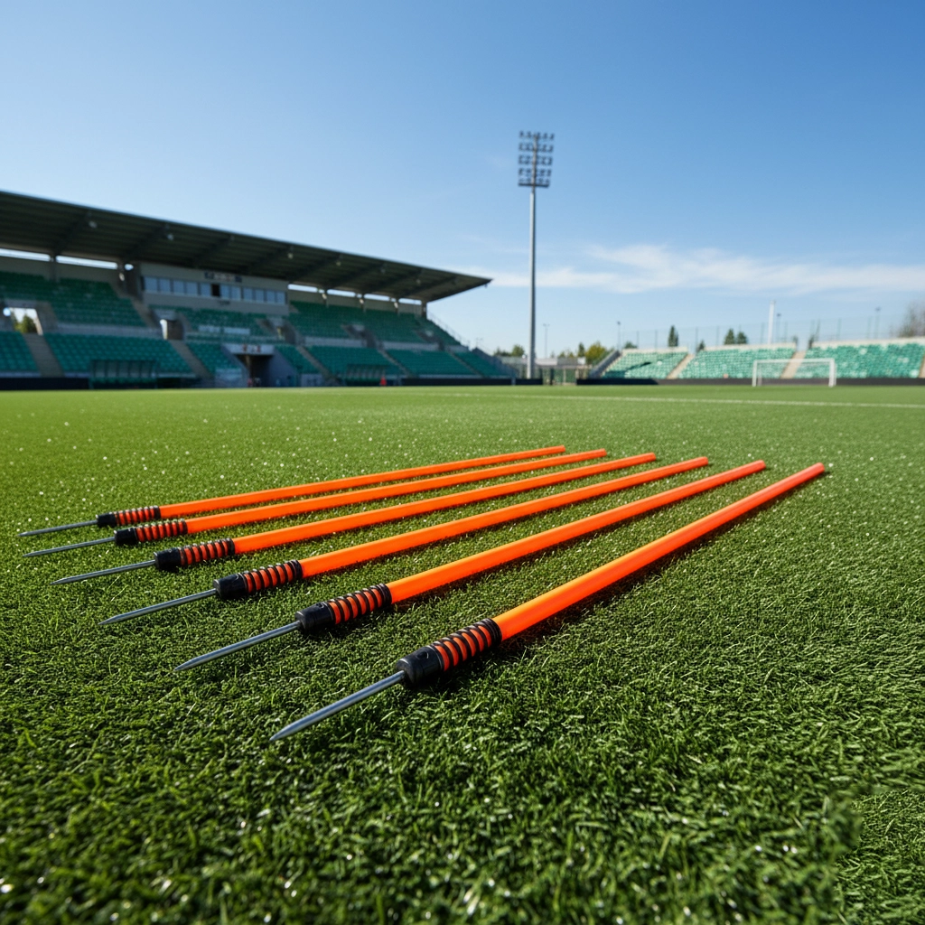 مانع تمرینی فنری،نیزه ای - مخصوص چمن طبیعی و خاکی پک 6 تایی